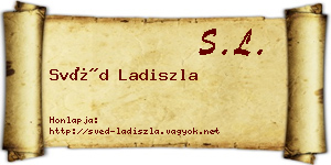 Svéd Ladiszla névjegykártya